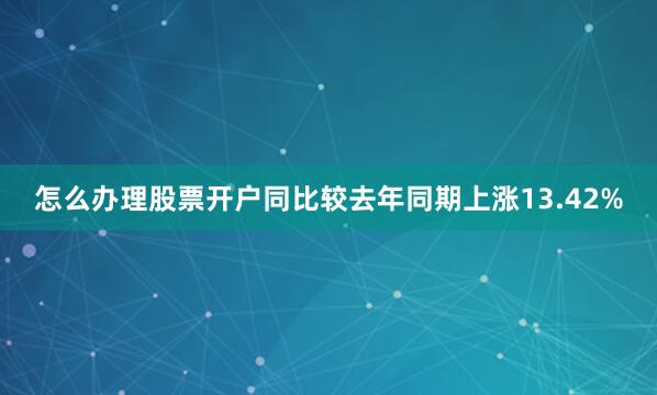怎么办理股票开户同比较去年同期上涨13.42%